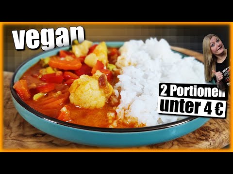 Veganes Thai Curry unter 20 Minuten! 🤩 💰  (günstig & einfach)