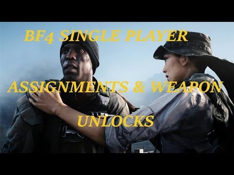 Battlefield 4  (Ps4) Single Player Assignments (Medals) & Weapon Unlocks (P90)-(QBZ-95-1)-(M249)