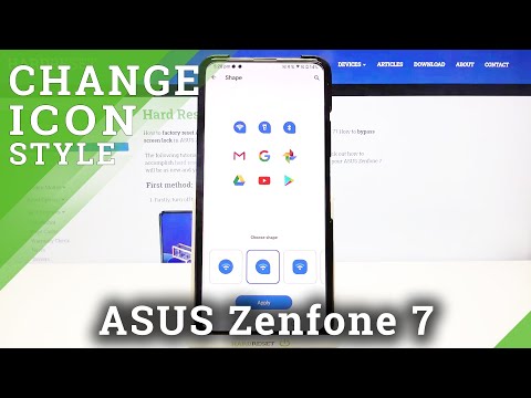 How to Choose Icon Shape on ASUS Zenfone 7 – Customize Display Look