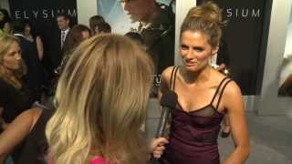 Stana Katic - Elysium premiere - Hot Hits (Aug 7 2013)