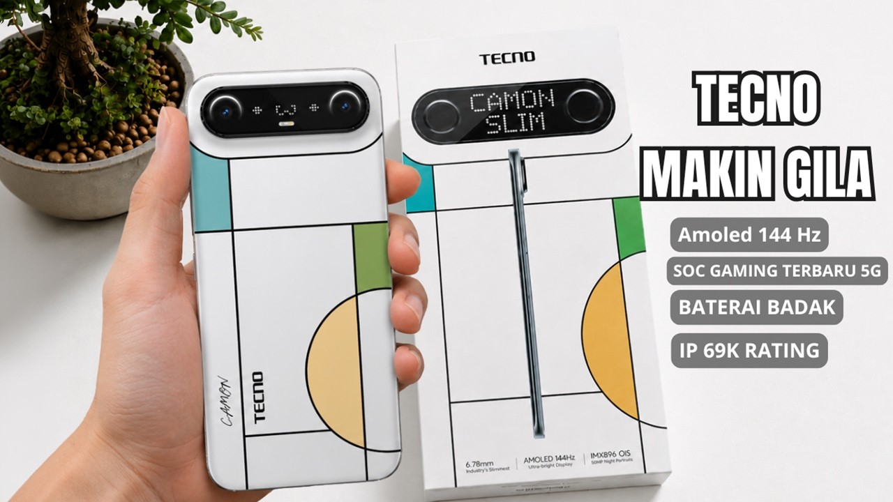 GILAAA TIPISNYA‼️TECNO CAMON SLIM 5G BIKIN SALFOK BAKAL JADI INCARAN BARU