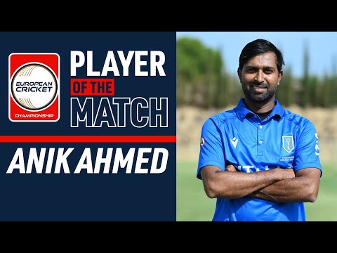 POTM A.Ahmed: Group D, Match 9 - ITA vs SWE | ECC 2024 | 13 Oct 2024 | ECC24.098