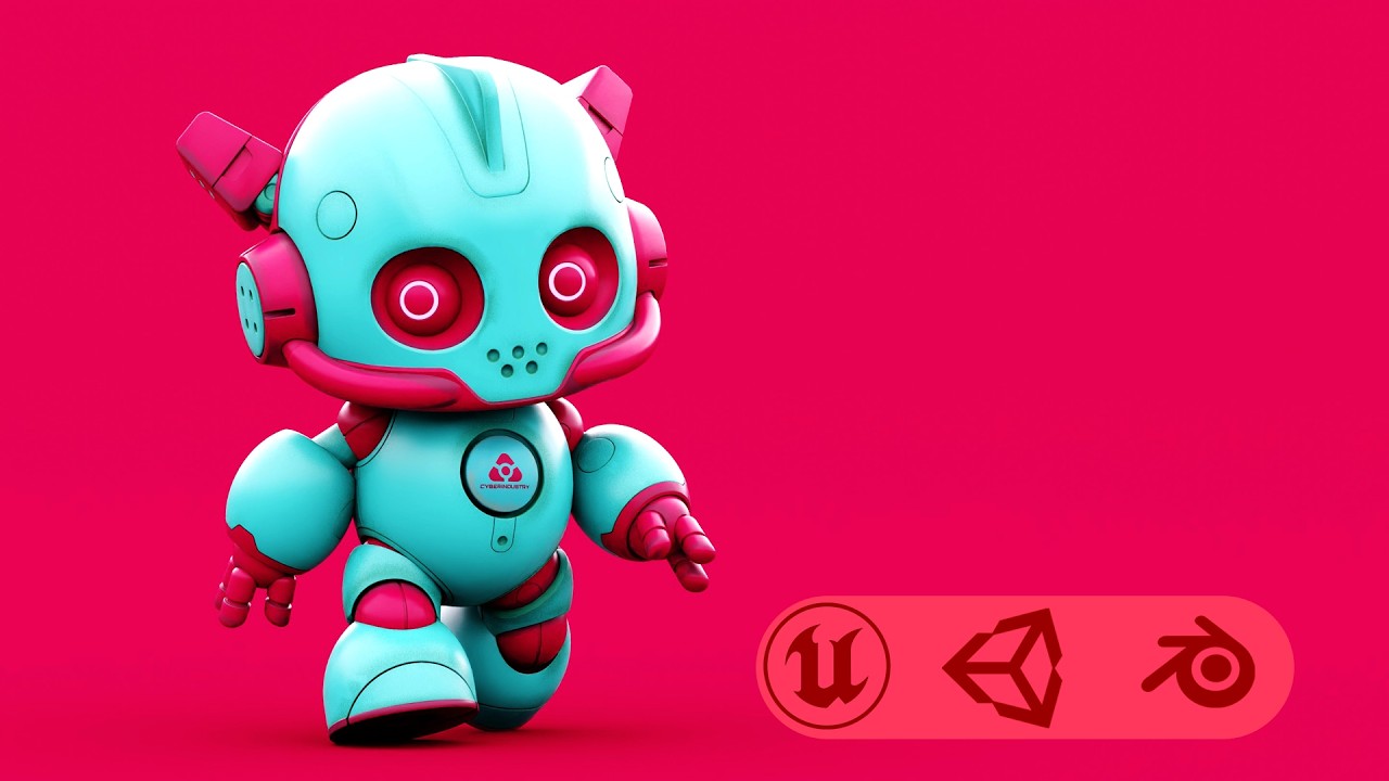 Robo G-11 Auto-Rig Pro Rigged For Mixamo Unreal Engine Unity 3D Model