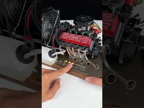 Mini TOYAN engine ##mechanic #DIY #model #v8 #enginemodel