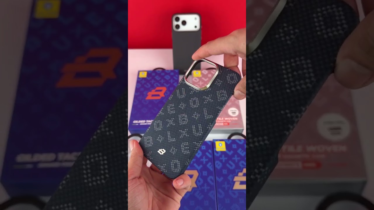 TPU+PC чехол Blueo Gilded Tactile Woven with Magnetic Fit для Apple iPhone 15 Pro Max (6.7")