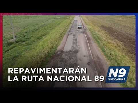 Repavimentarán la Ruta Nacional 89
