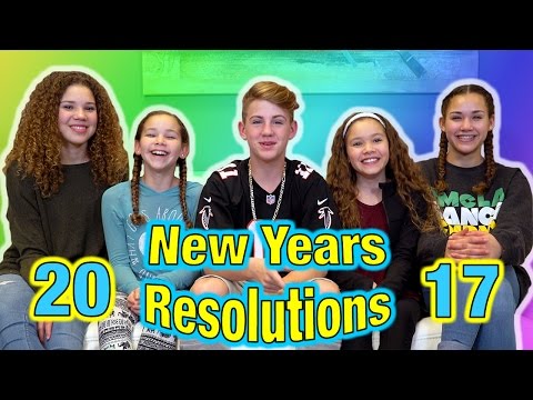2017 New Years Resolutions! (MattyBRaps vs Haschak Sisters)