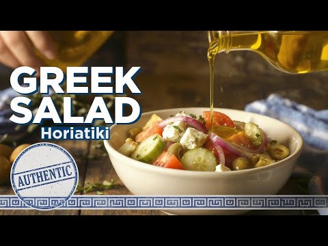 Authentic Greek Salad Horiatiki Recipe