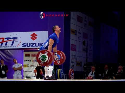 Romain Imadouchene (85) - 187kg Clean and Jerk @ 2017 European Championships