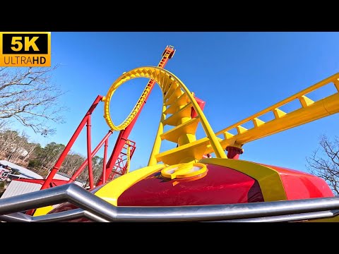 On-ride point of view of Flash: Vertical Velocity