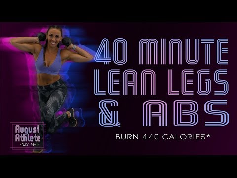 40 Minute Lean Legs and Abs Workout! 🔥Burn 440 Calories!* 🔥Sydney Cummings