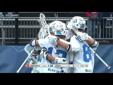 Mike Adler (Duke Men's Lacrosse) - Huge Save to Transition Goal