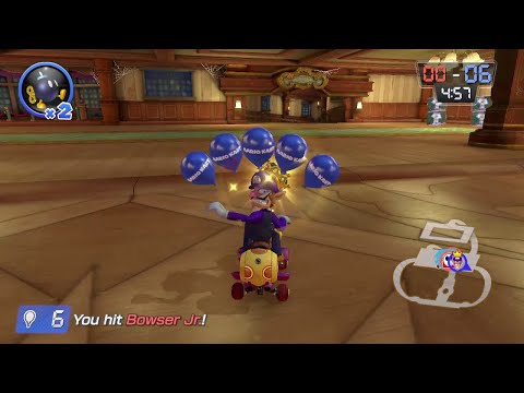 [WORLD RECORD] Mario Kart 8 Deluxe: Bob-omb Blast Team Wipeout - 3.77 Seconds