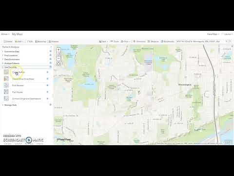 Drive Time Radius Map
