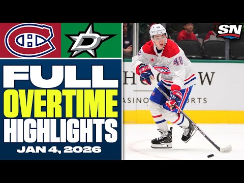 Montreal Canadiens at Dallas Stars | FULL Overtime Highlights - January 4, 2026