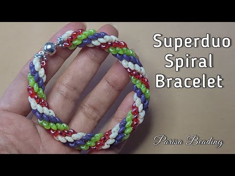 Superduo Spiral Bracelet Tutorial ✨️