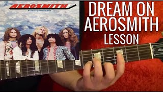 DREAM ON Intro - AEROSMITH - Guitar Lesson