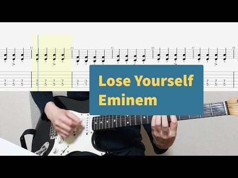 【8 Mile Theme Song】 Eminem - Lose Yourself  Guitar Cover With Tab (One Chorus)