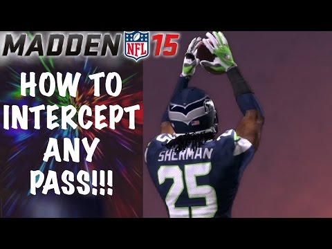 How To Intercept Any Pass In Madden 15 | Madden 15 Gameplay Tutorial