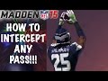 Madden 15 - How To Intercept Any Pass, User Picks ...