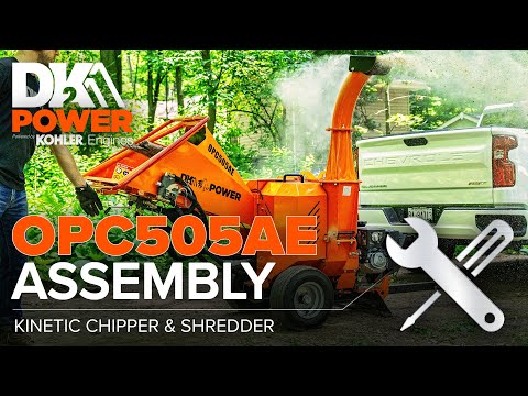 DK2 POWER | OPC505AE 6-Inch 14 HP Hydraulic Auto-Feeding Wood Chipper | Assembly