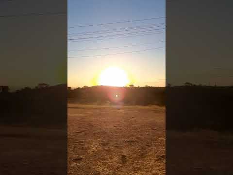 #Por Do Sol Filmado Do Alto Da Serra De Santa Helena Em sete Sete Lagoas Minas Gerais-inscreva.
