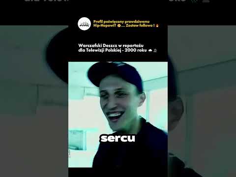 Warszafski Deszcz w reportażu dla Telewizji Polskiej - 2000 roku 🌧️🗣 #tedef #tede #rap #hiphop #pl