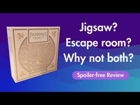 Pandora's Legacy Jigsaw-Escape puzzle box upcoming Kickstarter (Spoiler-free Review)