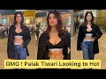 Sweta Tiwari Daughter Palak Tiwari Looking To Hot In Black Outfit Gets Captured At Airport