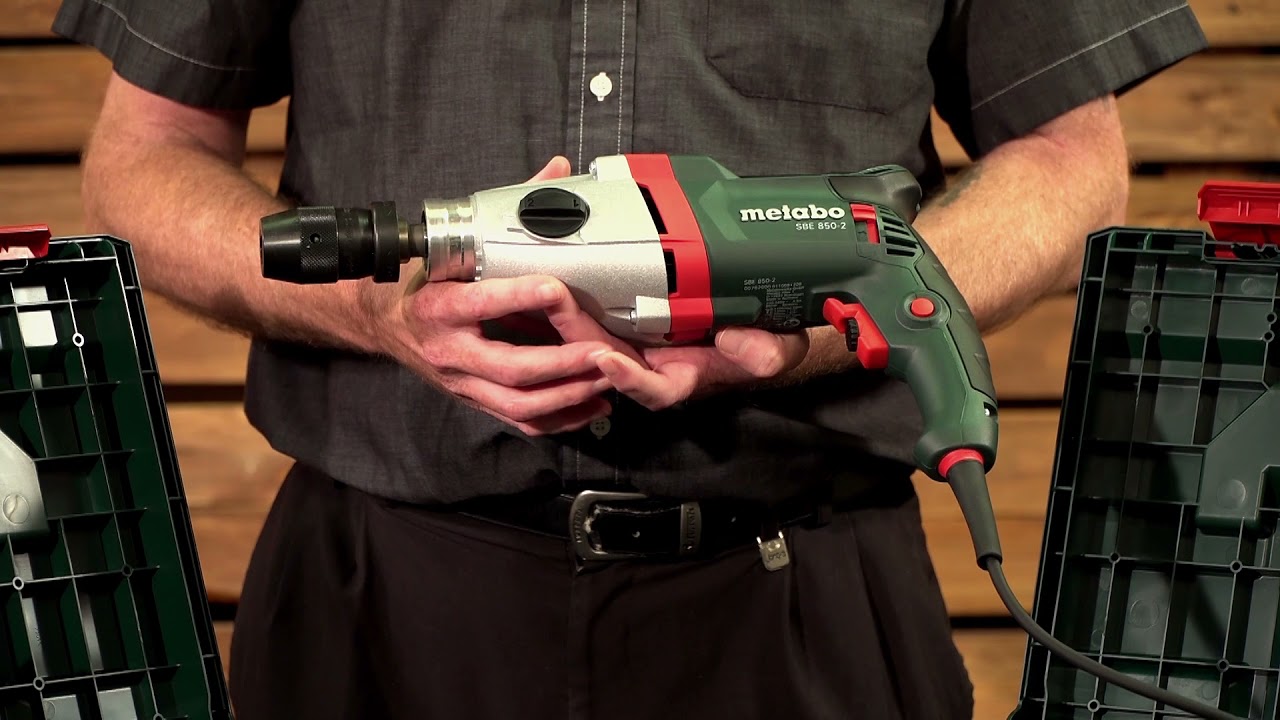 Metabo SBE 850-2 ударна бормашина 850W – видео