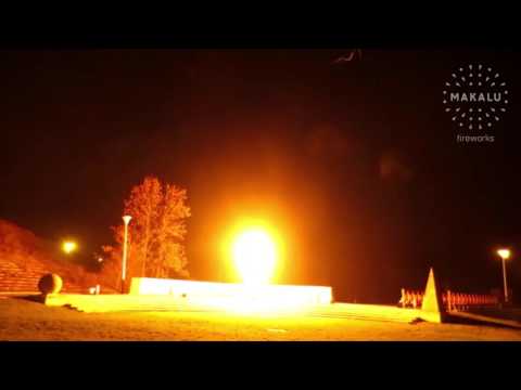Flame projector test | Test flame projektorů - MAKALU Fireworks