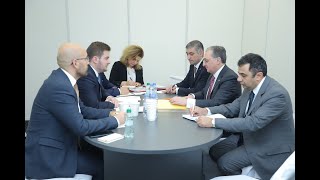 Встреча Министра иностранных дел Зограба Мнацаканяна с и.о. Министра иностранных дел Албании Гентом Чакаем