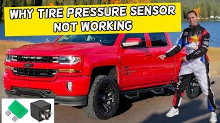WHY TIRE PRESSURE MONITOR SENSOR DOES NOT WORK CHEVROLET SILVERADO 2014 2015 2016 2017 2018 2019