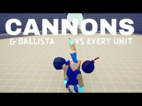 Cannon, Ballista & Gatling Gun VS Every Unit : TABS - Totally Accurate Battle Simulator