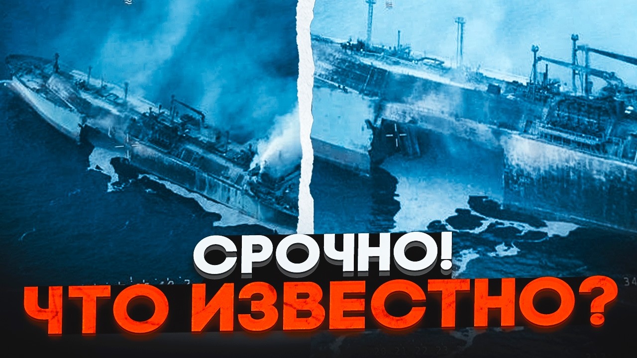 💥 ТЕРМІНОВО! Російський ГАЗОВОЗ підірвали у морі! Тіньовий флот путіна  йде 
