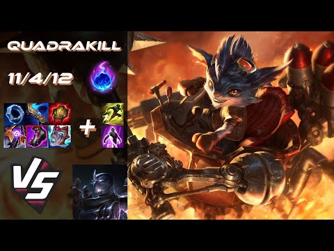 TOP Rumble vs Shen [QUADRAKILL] - EU Challenger Patch 25.S2.1