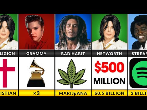 Michael Jackson vs Elvis Presley vs Bob Marley vs James Brown