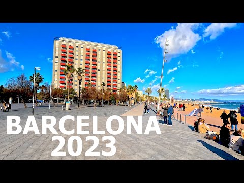 Barcelona, ​​​​Espanha 2023 em 4K - La Rambla, Barcelona, ​​​​Monumento a Colombo e muito mais