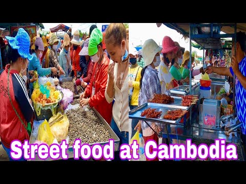 [4K] Cambodian street food for factory workers, The most popular food