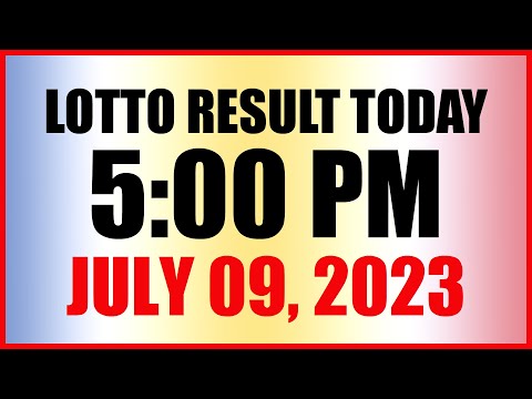 Lotto Result Today 5pm July 9, 2023 Swertres Ez2 Pcso