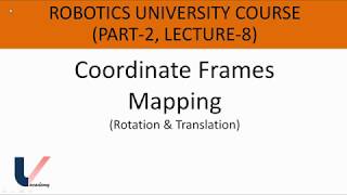Lecture 8 | Part 2 | Robotics University Course | Coordinate Frame & Mapping