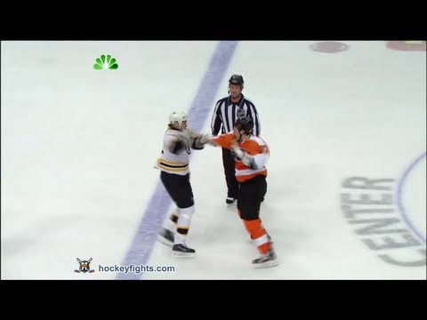 Shawn Thornton vs Jay Rosehill Apr 23, 2013