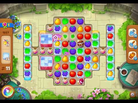 GardenScapes Level 1857 no boosters (18 moves)