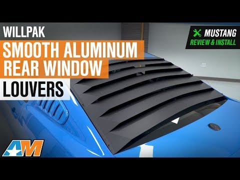2010-2014 Mustang Coupe Willpak Smooth Aluminum Rear Window Louvers Review & Install