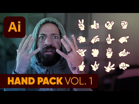 The easiest way to get good looking cartoon hands in Adobe Illustrator