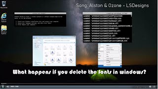 What happens if you delete the fonts in Windows?