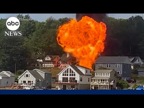 Massive explosions captured on video destroy multiple homes