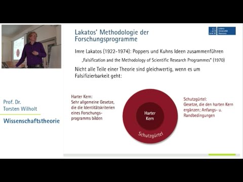 Wissenschaftstheorie 4.6: Imre Lakatos: Die Methodologie der Forschungsprogramme. Prof. Wilholt