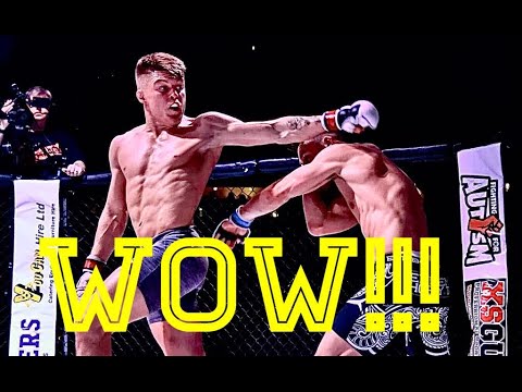 STRONG T.K.O FINISH - CAOLAN LOUGHRAN -V - ADAM BUTTERWORTH - ALMIGHTY FIGHTING CHAMPIONSHIP