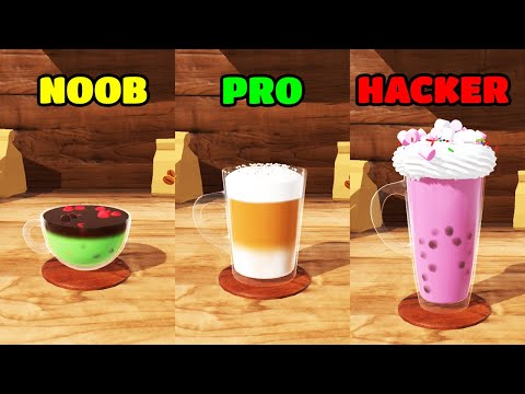 Perfect Coffee 3D Gameplay - NOOB vs PRO vs HACKER (iOS/Android) - YouTube